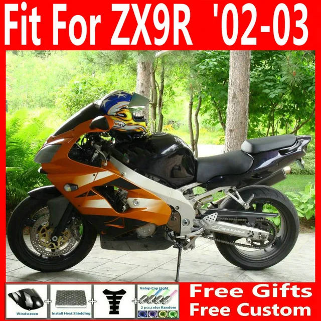 Aftermarket Body Parts Fairing Kit For Kawasaki Ninja Zx9r 02 03