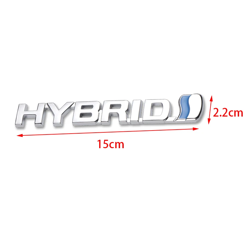 Hybrid Sticker Auto Car ABS 3D Logo Emblem Badge Universal Brand Decal Premium