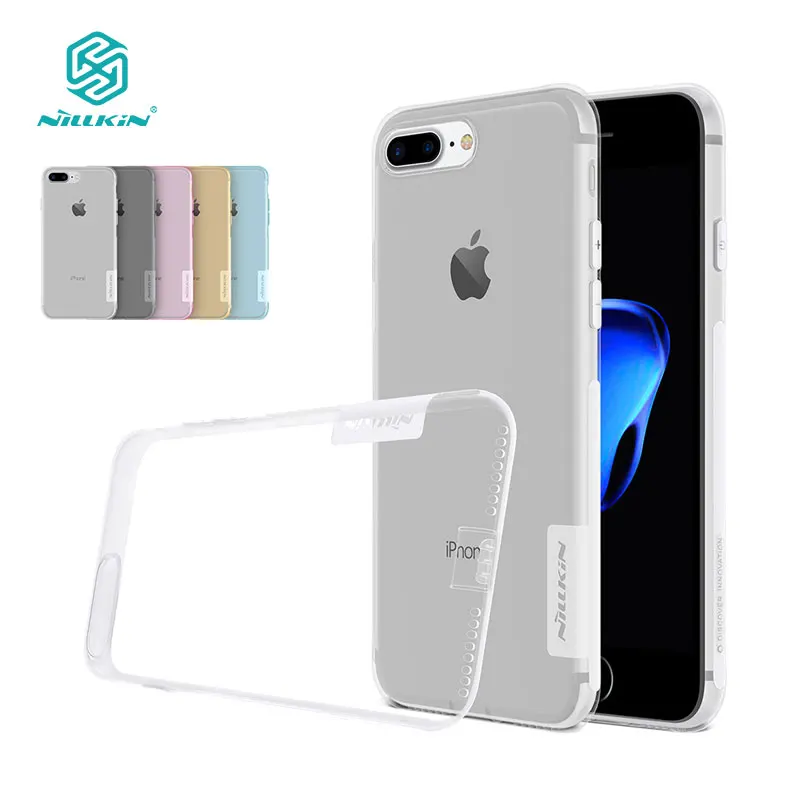 

for iPhone 8 Plus Case Nillkin Nature Transparent Soft Silicon TPU Protector Cover for iPhone 8 Plus Case 8Plus Cover