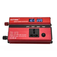Car Inverter 12v DC 220v AC 600W Modified Sine Wave Power Inverter Dual Display Car Charger Adapter Converter Power Inverter цена Car Inverter 12v DC 220v AC 600W Modified Sine Wave Power Inverter Dual Display Car Charger Adapter Converter Power Inverter цены онлайн