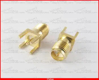 

20pcs x PCB PC Board Panel Mount RP-SMA Female Straight Solder Receptacle Connector
