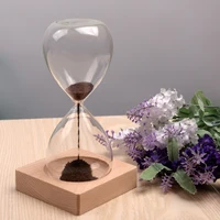 Free ship 1Pcs Awaglass Hand-blown Timer clock Magnet Magnetic Hourglass ampulheta crafts sand clock hourglass timer Christmas 1