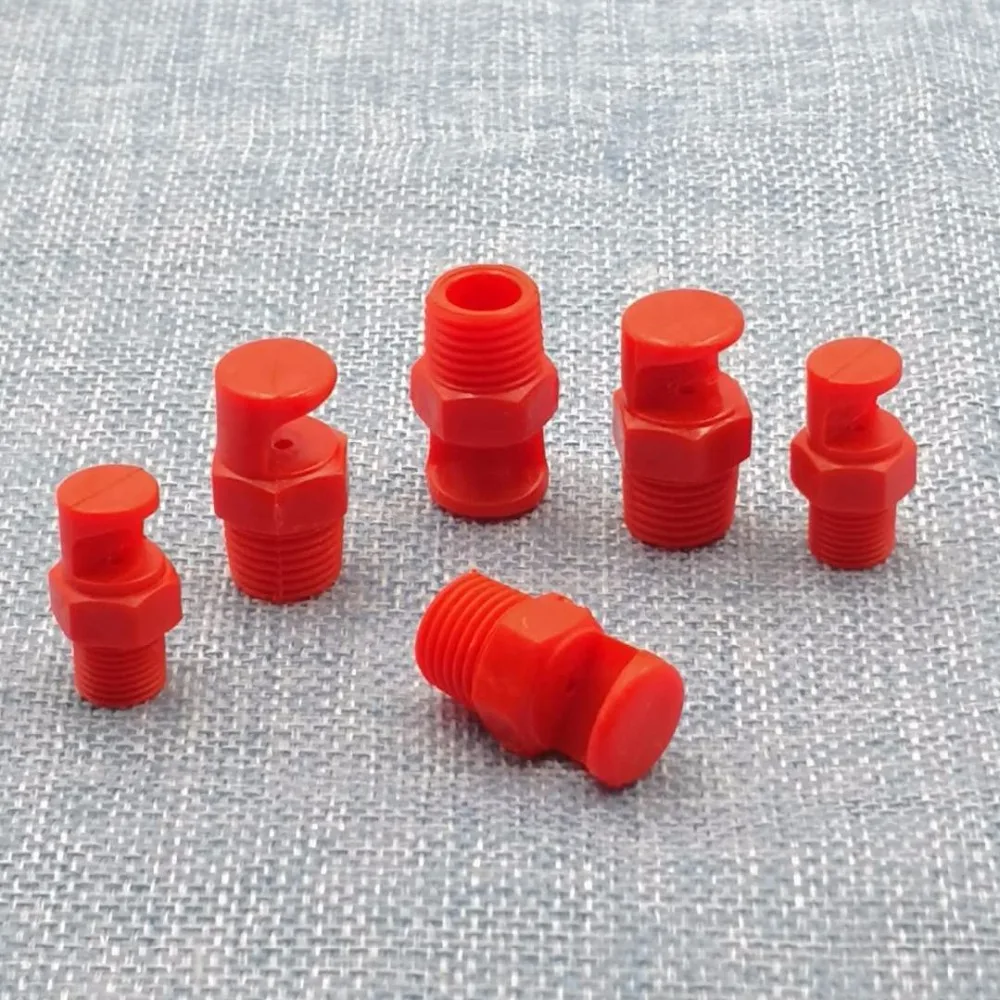 Форсунка с плоским вентилятором 1/4 дюйма, промышленная Форсунка для удаления пыли, пластиковая широкоугольная Форсунка с распылителем 1/4 дюйма BSPt