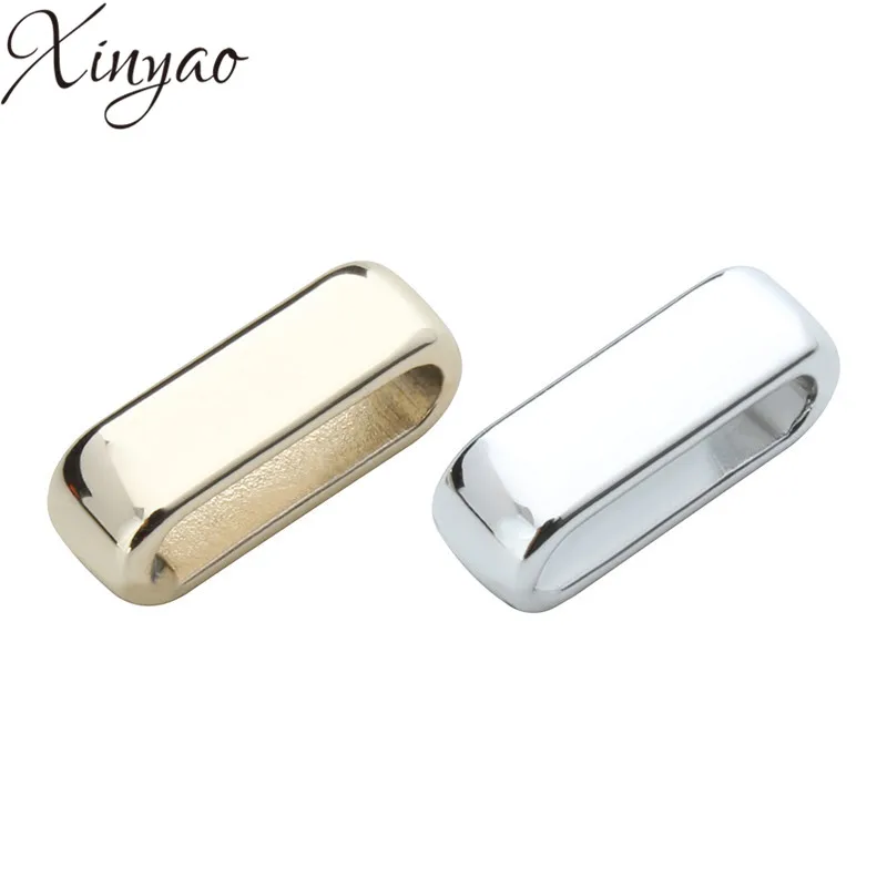 

XINYAO 40pcs Large Hole Slider Spacer Beads For 10*2.5mm Leather Cord Necklace Gold Color Charms Beads Jewelry Making F5356