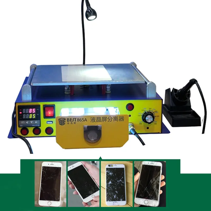 

BEST-658A Professional supply vacuum pump lcd touch screen separator machine with led lights For phone repair and refurbishment