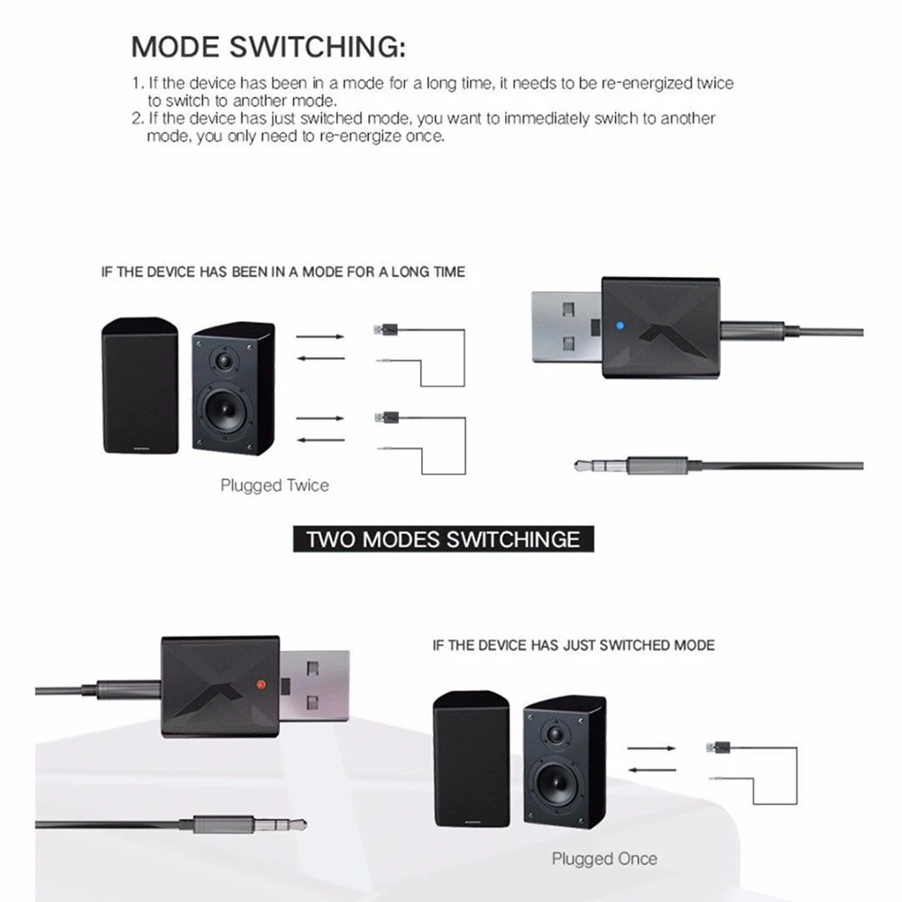 2 в 1 USB Bluetooth передатчик приемник беспроводной 3,5 мм Aux аудио адаптер для ТВ ПК автомобиля Bluetooth приемник