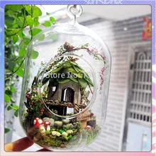 PT-GN01 jungle camp diy Кукольный дом стеклянный шар миниатюрный кукольный домик голосовой светодиодный свет