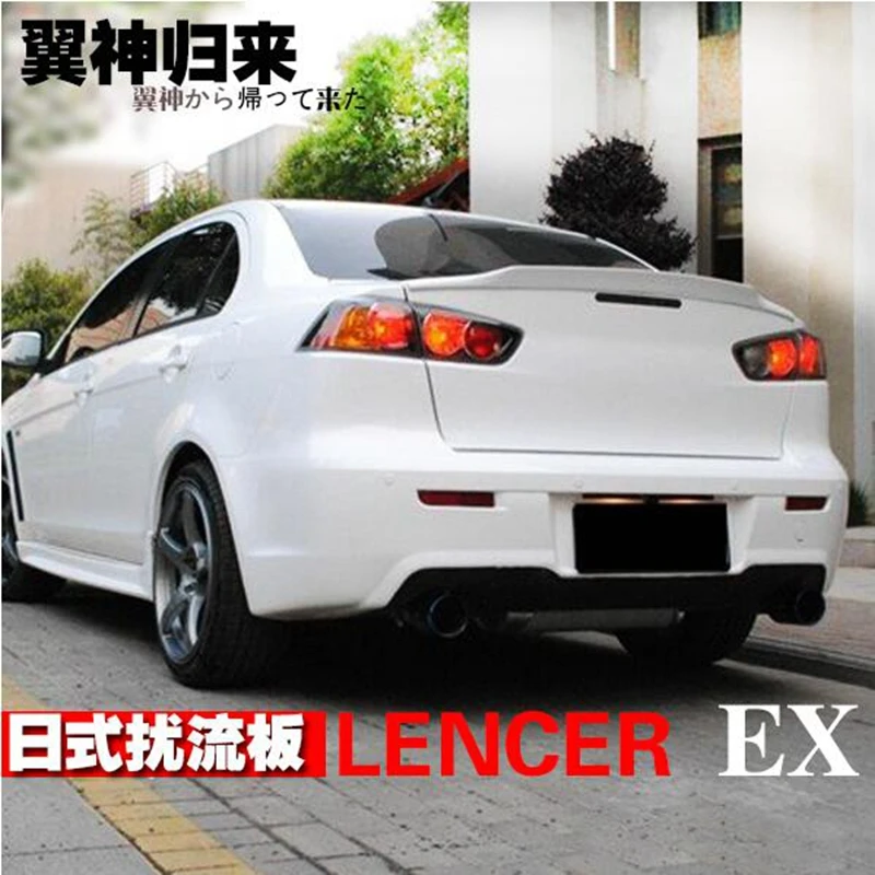 Для Защитные чехлы для сидений, сшитые специально для Mitsubishi Lancer EX Evo 2008 2009 2010 2011 2012 2013 ABS Пластик Неокрашенный Грунтовка Цвет спойлер на задний багажник, крыло