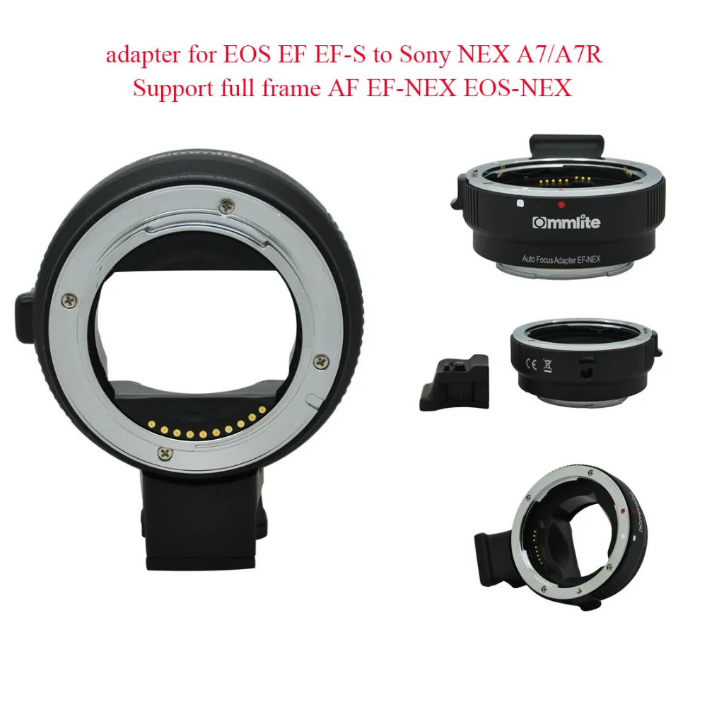 Commlite Auto Focus mount adapter for EOS EF EF S to Sony NEX A7/A7R