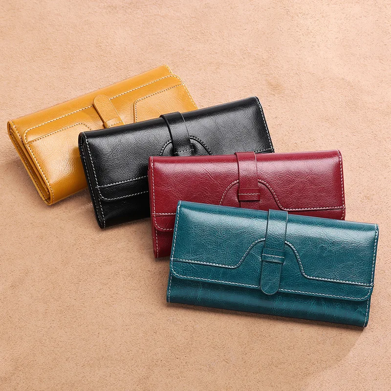 

2019 fashion Sendefn Yellow Wallet Female Top Leather Belt Luxury Design Womens Wallets and Purses