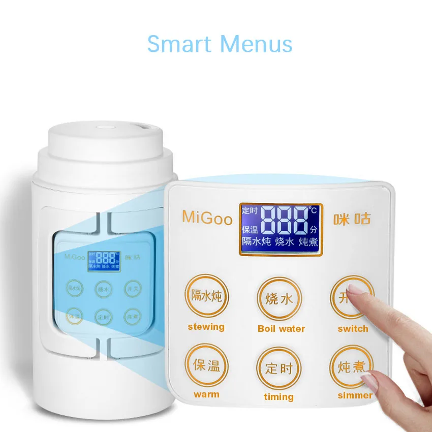 Portable Multifunction Electric Kettle Travel Camping Water Boiler Household Automatic Heating  Stainless Steel Teapot 110V-250V