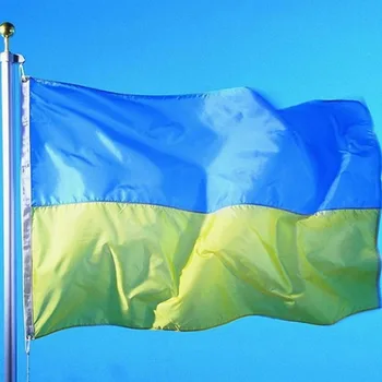 

90*150cm Ukraine National Flag Festival Home Decoration Flying Polyester Banner