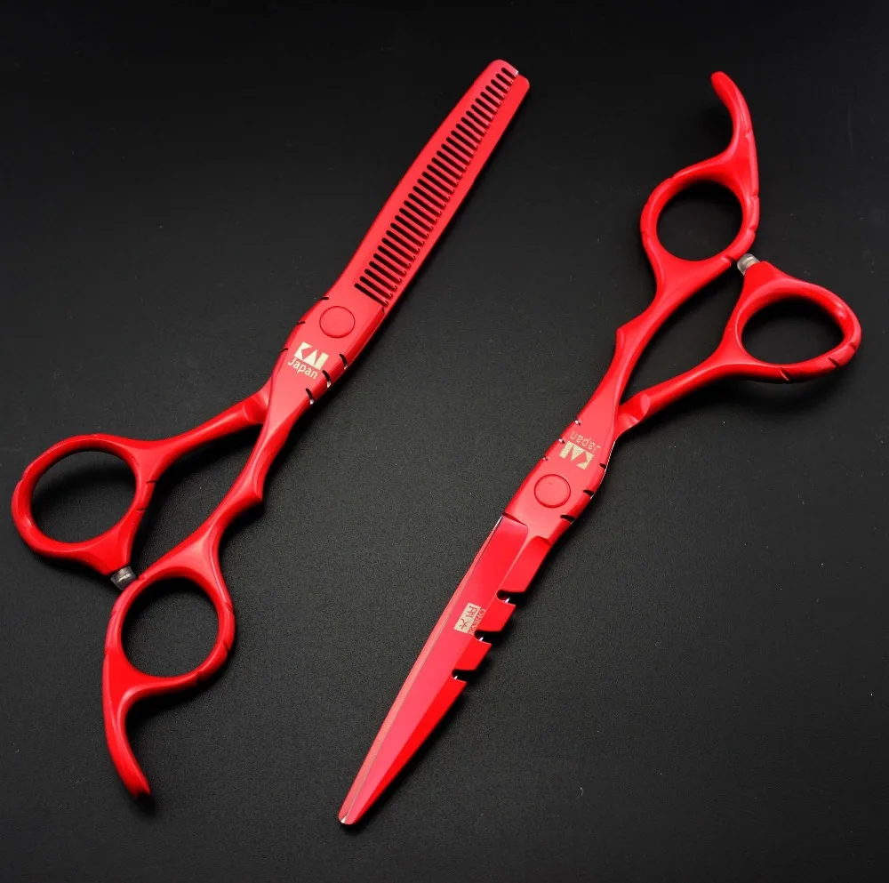 

Japan Kasho 5.5/6.0 inch Original Professional hair scissors set hairdressing barber hair cutting scissors thinning shears