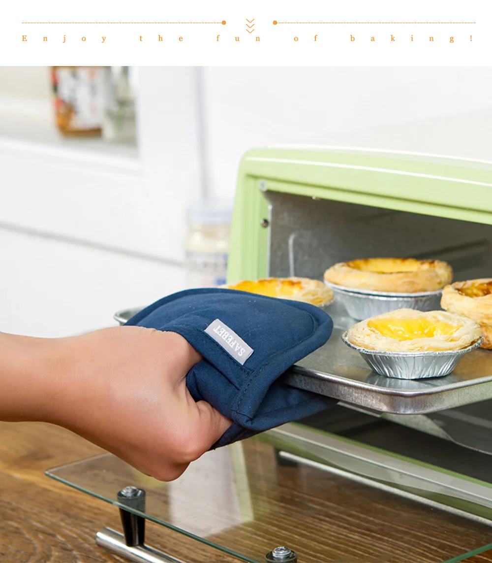 1Piece Oven Mitts Cotton Heat Resistant Microwave Oven Gloves Anti-scald Baking Glove Baking Mittens for kitchen Accessories 216 (1)