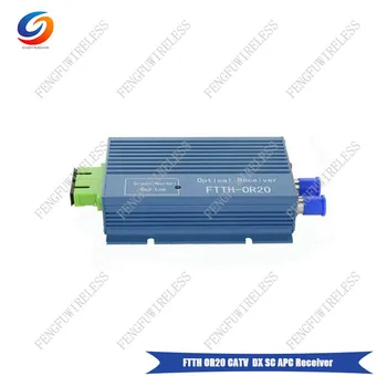 

10pcs FTTH CATV AGC Micro SC APC Duplex Connector with 2 output port WDM for PON FTTH OR20 CATV Fiber Optical Receiver