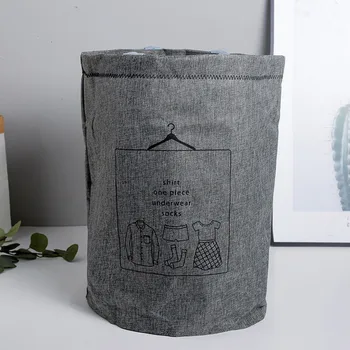 

DINIWELL Folding Dirty Hamper Storage Barrel Shopping Bag For Toys Clothing Storage Bucket Laundry Organizer Holder Pouch