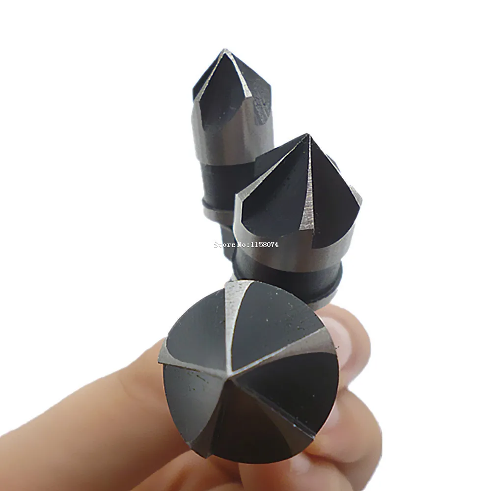 3pce Countersink Bits Hex Heat Treat Carbon Steel Diy Tool Parts