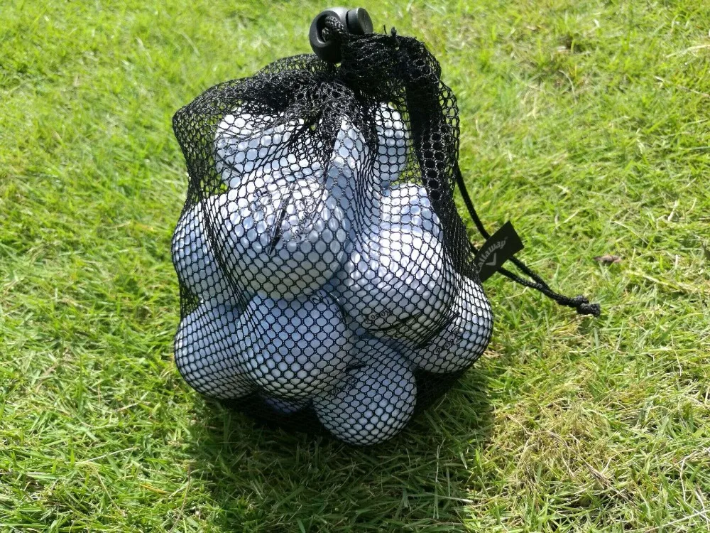 17.5*22.5cm Black Nylon Golf Ball Bag Mesh Nets Bag Pouch Golf Table