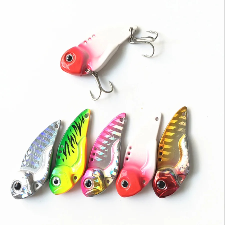7g/12g Metal Fishing Vibration Spoon Lure Crankbait Bass Vib Artificial