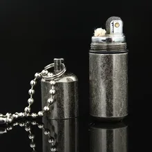 Portable Key Chain Capsule Compact Kerosene Flint Lighter Pocket Mini Gasoline Lighter Inflated Keychain Oil Lighter Portable Key Chain Capsule Compact Kerosene Flint Lighter Pocket Mini Gasoline Lighter Inflated Keychain Oil Lighter