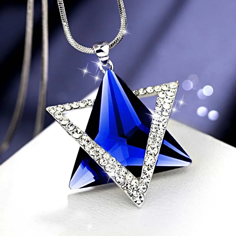 

New fashion woman Collier Femme's long necklace and geometric statement Colar Maxi fashion crystal jewelry Bijoux 2018