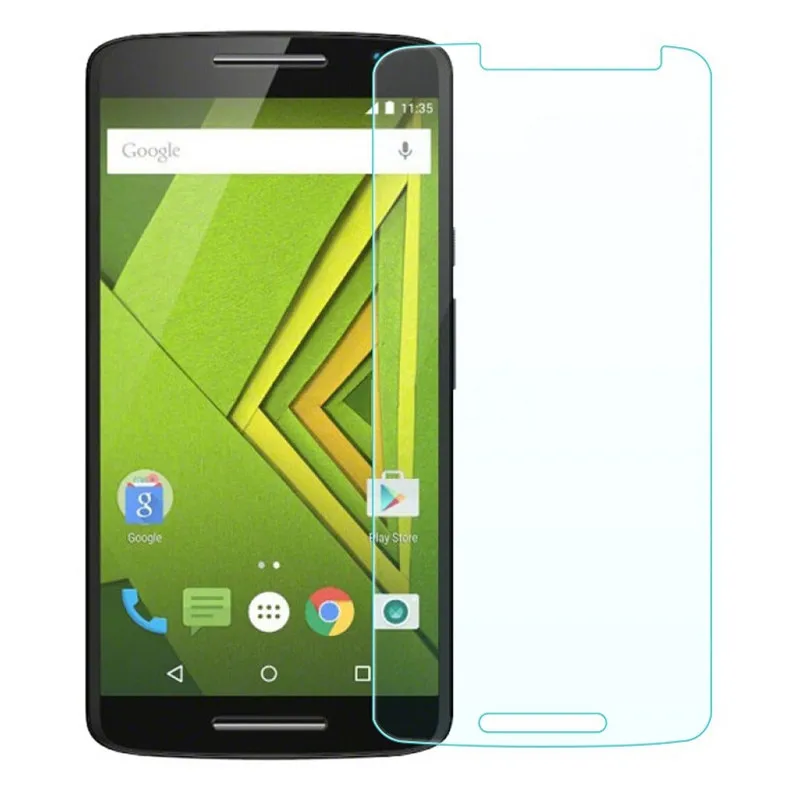 3x Motorola Moto Protector de pantalla de vidrio templado Juego X Claro 100% Genuino 