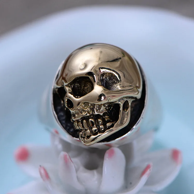 

S925 sterling silver jewelry Seiko ring skeleton Europe and the United States wind ring