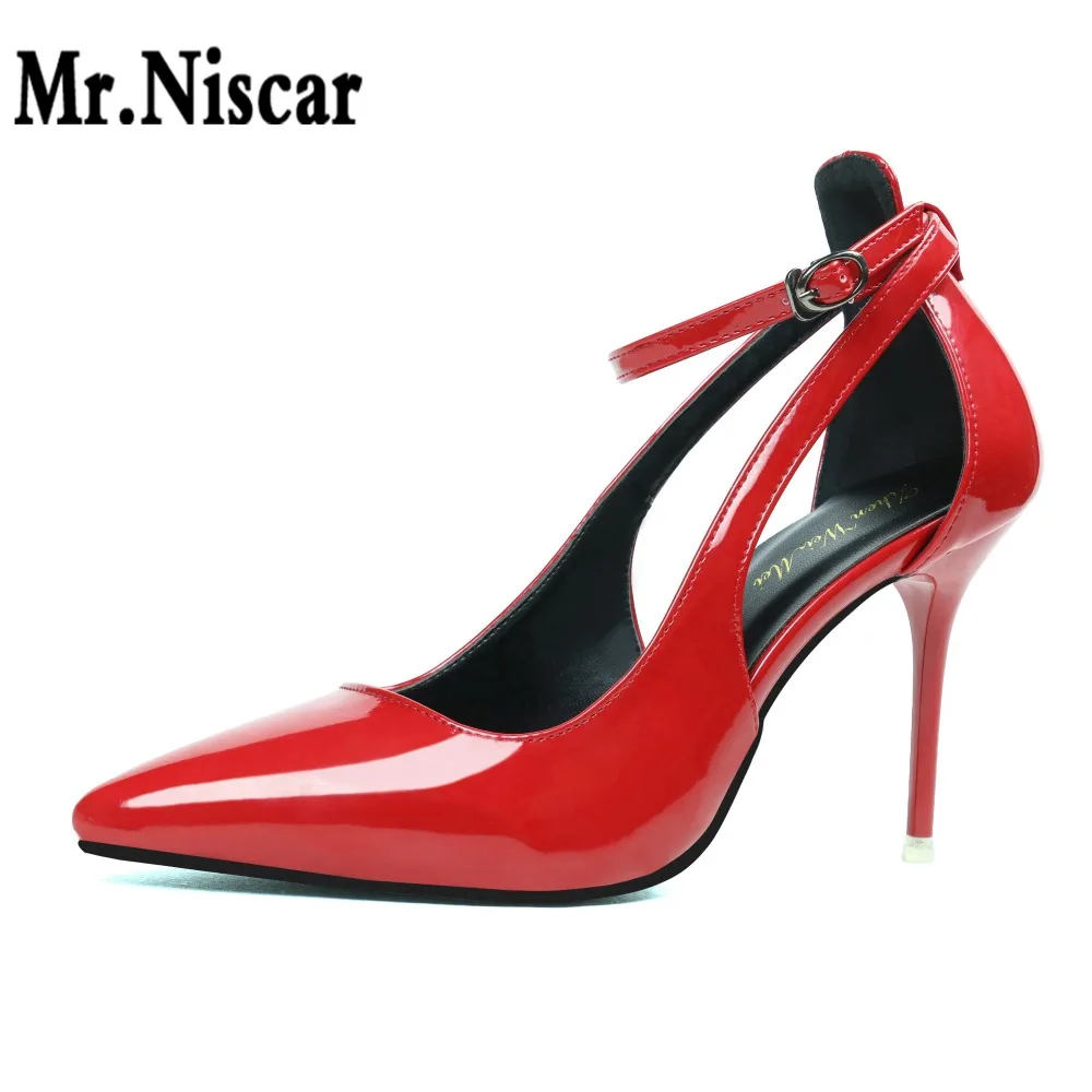 

2018 Hot Sale Europe Fashion Concise Sexy Women D'orsay Shoes Pointed Toe Thin Super High Heels Sandals Summer Pumps Woman Red