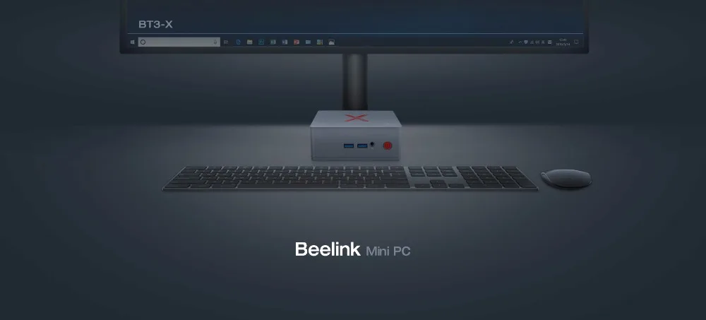 Мини-ПК Beelink BT3-X 4 Гб LPDDR4 64 Гб EMMC 2,4 ГГц+ 5,8 ггц WiFi 1000 Мбит/с USB3.0 BT4.0 Apollo Lake J3355 двухъядерный процессор