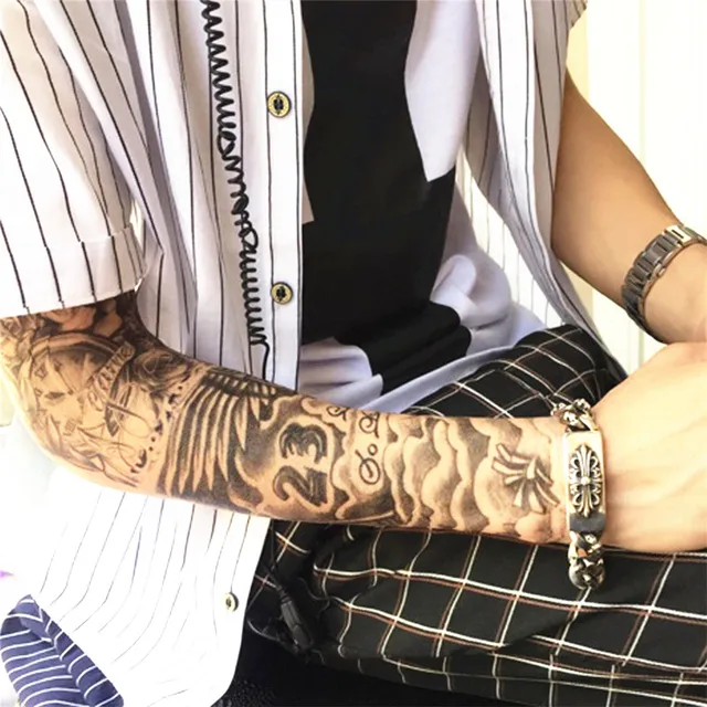 VEAMOR 2PCS Waterproof Tattoo  Temporary  Tattoo  Beckham 