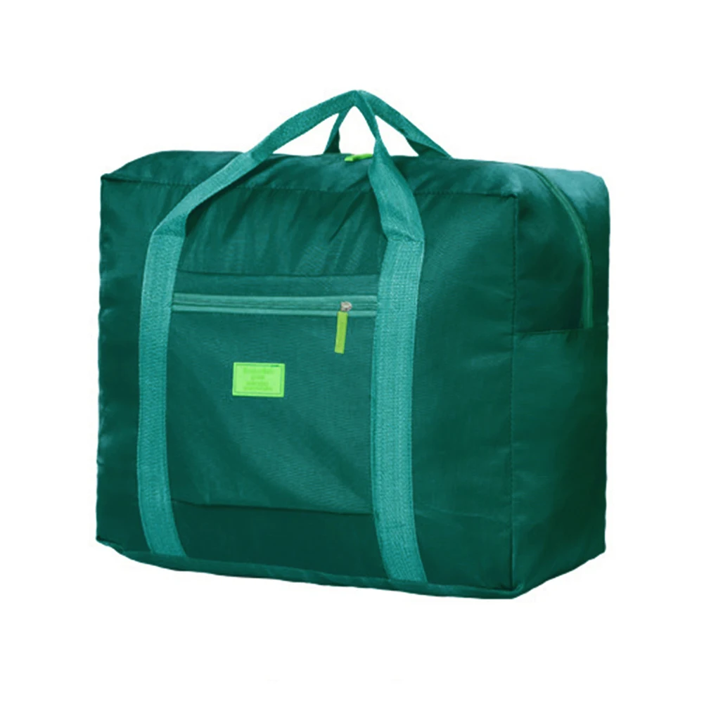 Водонепроницаемая складная дорожная сумка для багажа, одежда, большая емкость, сумка для хранения вещей, органайзер, упаковка кубиков для девочек, сумка для выходных - Цвет: Lake Blue