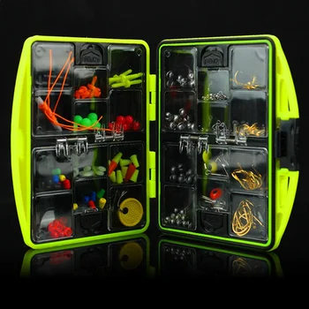

184 pcs/set Kit Barbed Fishhook Sinker weights fishing Swivels Snaps for Ocean Rock Fishing Accessories
