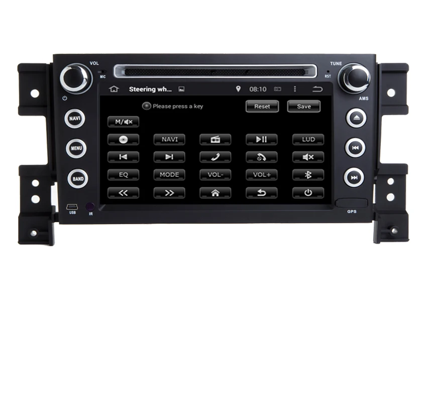 Perfect 7" HD Android 7.1 Car GPS Navigation for Suzuki Grand Vitara multimedia car radio stereo dvd with steering wheel camera DVR Map 2