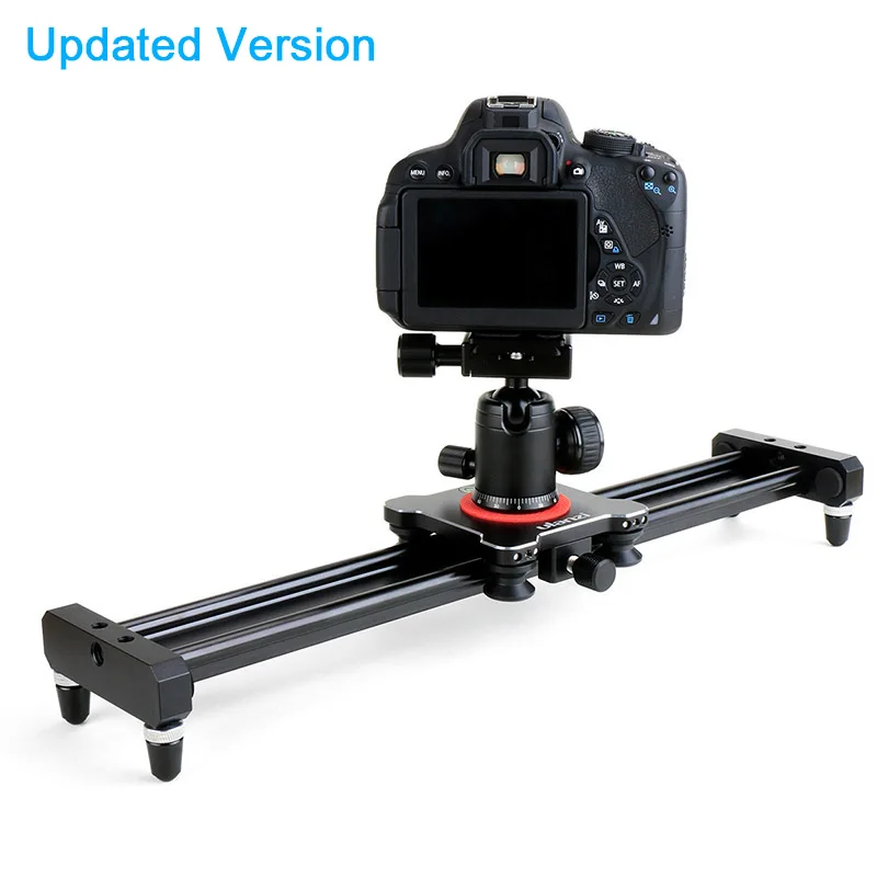 Ulanzi 40cm/15in Mini Aluminum Camera Video Track dolly Slider Rail System for Nikon Canon DSLR camera DV Movie Vlogging Gear