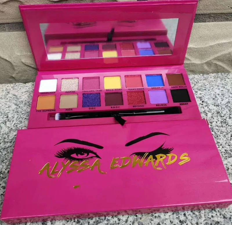 

New arrival ALYSSA EDWARDS 14COLORS EYESHADOW PALETTE Pressed Shimmer Matte Eye Shadow MakeUp 1PCS
