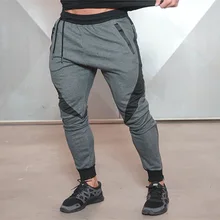 Демисезонный модный пэчворк Для Мужчин 'S Штаны тонкий Фитнес джоггеры пот Штаны Лидер продаж Повседневное мужской Штаны Gd508