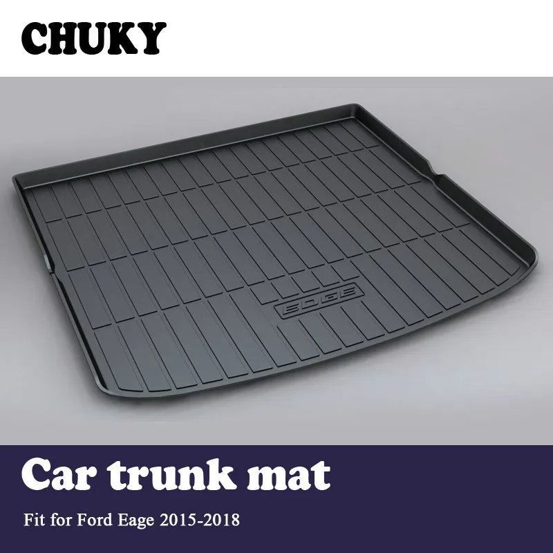 

CHUKY For Ford Edge 2015 2016 2017 2018Car Cargo rear trunk mat Boot Liner Tray Car-styling Waterproof Anti-slip Mat accessories