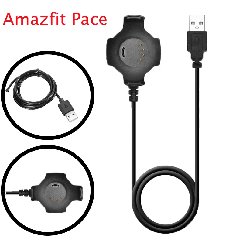 Зарядное устройство USB для Huami Amazfit Pace зарядное устройство для умных часов Колыбель безопасная стабильная зарядная док-станция 100 см Быстрая зарядка COMLYO