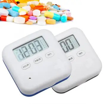 

4 Grid Daily Medicine Tablet Pills Storage Box Organizer Case Container with Timer Medicine Storage Box