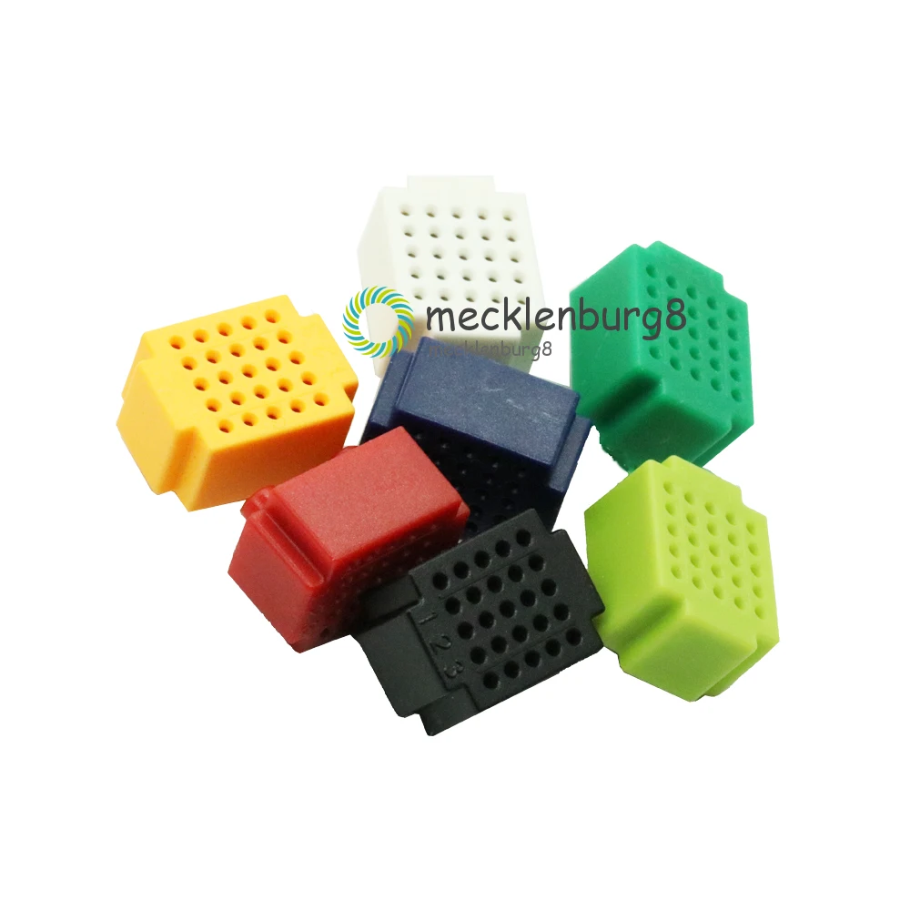 

7pcs Mini 25 Points Breadboard Solderless Prototype Tie-point For Arduino