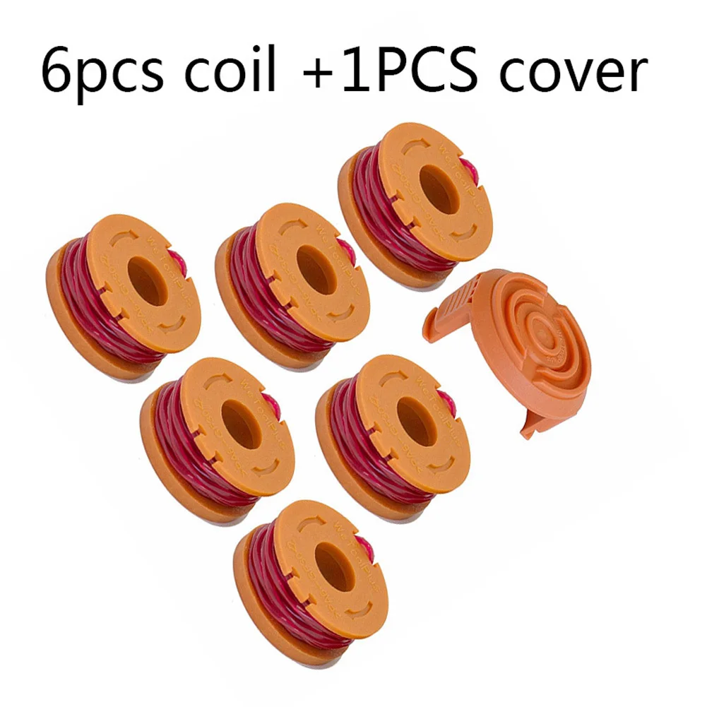 

Rope Grass String Trimmer Spool Set Wire Line Parts Strong Toughness Cap Cover Durable Replacement Coil Outdoor For WORX WA0010