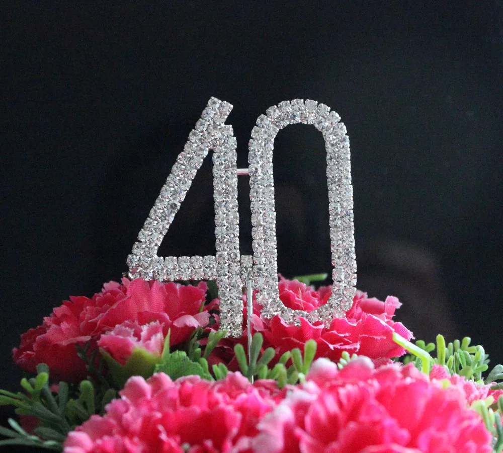 Diamonte Monogram Cake Toppers Diamonte Monogram Cake Toppers