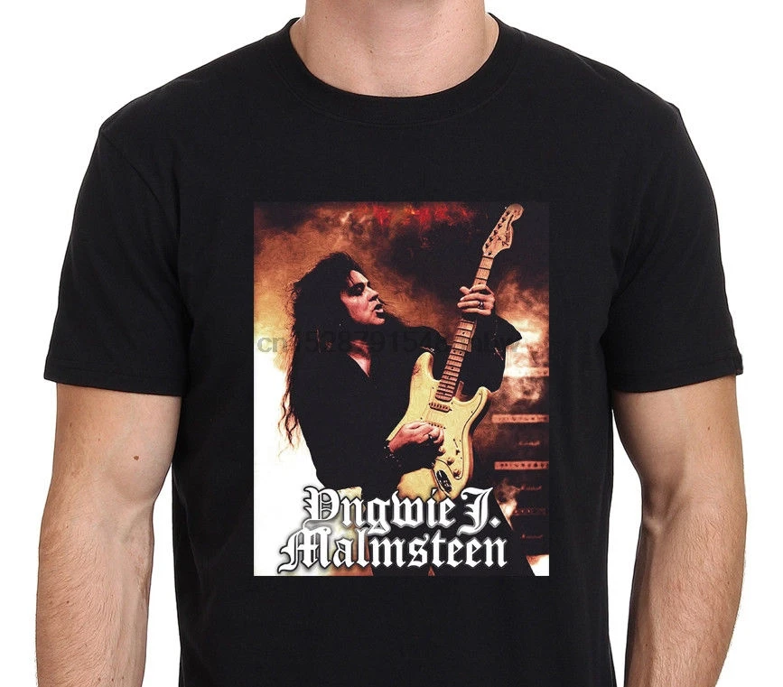 Yngwie Malmsteen гитариста Maestro футболка с короткими рукавами мужские черные Размеры S-XXL