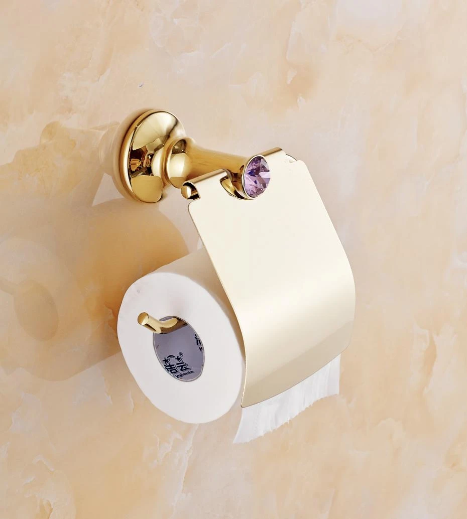 persoon Shinkan fonds Gepolijst Gold Massief Messing Toiletrolhouder/Tissue Doos Luxe  Hoogwaardige Wand Rolhouder Wc Accessoires Sets T1|brass toilet paper  holder|toilet paper holderpaper holder - AliExpress