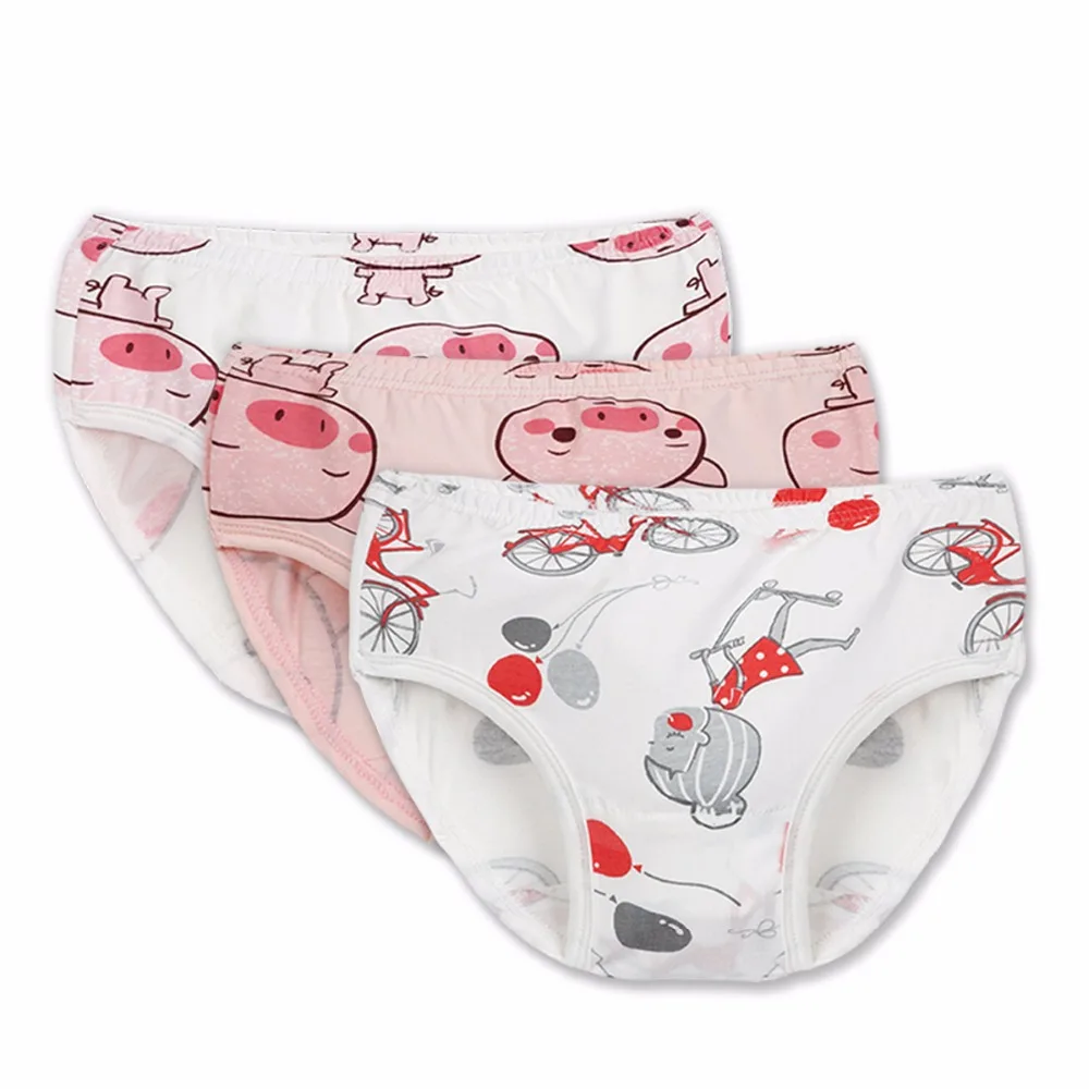 

Children's underwear girl's briefs cute pig cartoon briefs cotton comfortable baby briefs Z478432