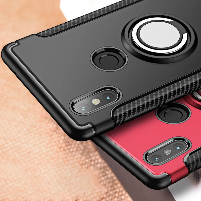Чехол с объемным кольцом для XiaoMi Mi 8 SE Lite 6 A1 A2 Магнитный чехол RedMi Note 5 Pro 5A PRIME 4 4A 4X Plus