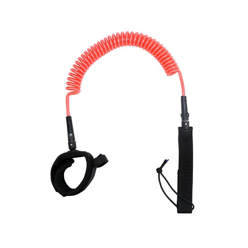 Red Coiled Rope Leg Leash Foot Accessory for SUP Surf Board