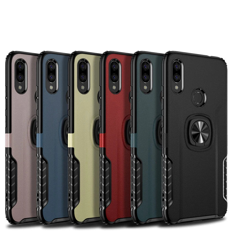 Чехлы для XiaoMi Redmi Note 7 6pro 4 4X 5 Pro металлический кольцевой стенд мягкий силиконовый