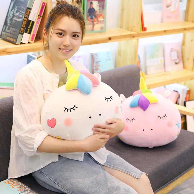 

1pc 40cm 4 Patterns Blanket 1.7x1m Pegasus plush toy cute Unicorn doll Cartoon ball pillow Home air conditioning blanket Present