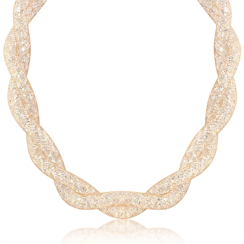Женское Ожерелье Из Сетчатой проволоки Mytys N373|wire mesh necklace|necklaces for womencrystal collection |